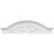 Ekena Millwork Segment Arch W/ Flankers 4 Spoke Architectural Grade PVC Pediment, 46"W x 12-1/2"H x 2-1/2"P PEDPS046X125SGF04 - alternate 5